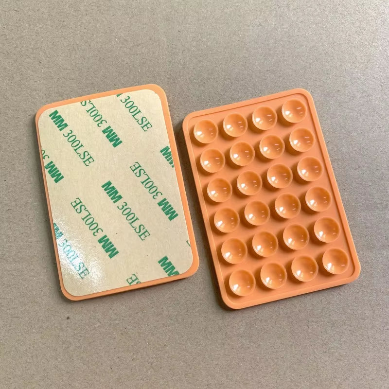 Leyi High Quality Strong Solid Non Slip Adhesive Phone Silicone Sucker Cup Pat Adhesive Mount Suction Holder for Mobile Phones