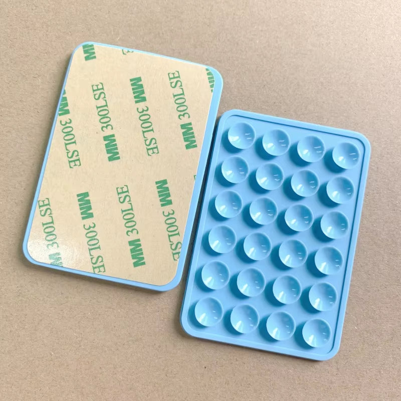 Leyi High Quality Strong Solid Non Slip Adhesive Phone Silicone Sucker Cup Pat Adhesive Mount Suction Holder for Mobile Phones