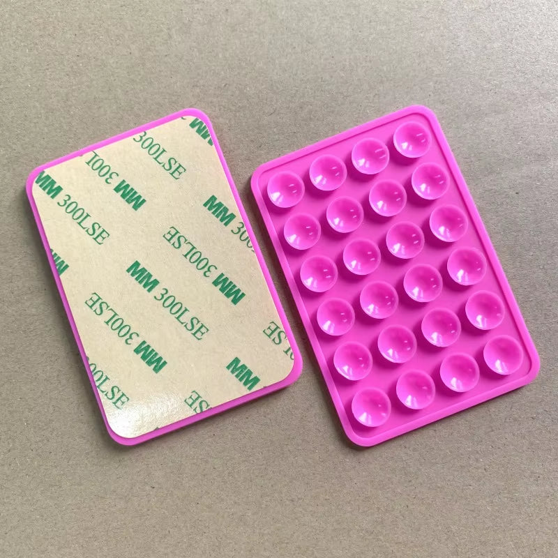 Leyi High Quality Strong Solid Non Slip Adhesive Phone Silicone Sucker Cup Pat Adhesive Mount Suction Holder for Mobile Phones