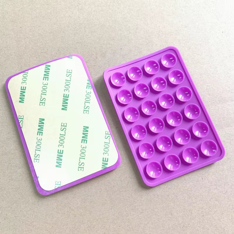 Leyi High Quality Strong Solid Non Slip Adhesive Phone Silicone Sucker Cup Pat Adhesive Mount Suction Holder for Mobile Phones