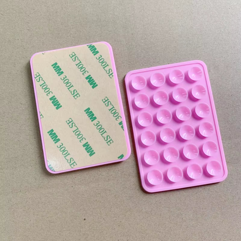 Leyi High Quality Strong Solid Non Slip Adhesive Phone Silicone Sucker Cup Pat Adhesive Mount Suction Holder for Mobile Phones