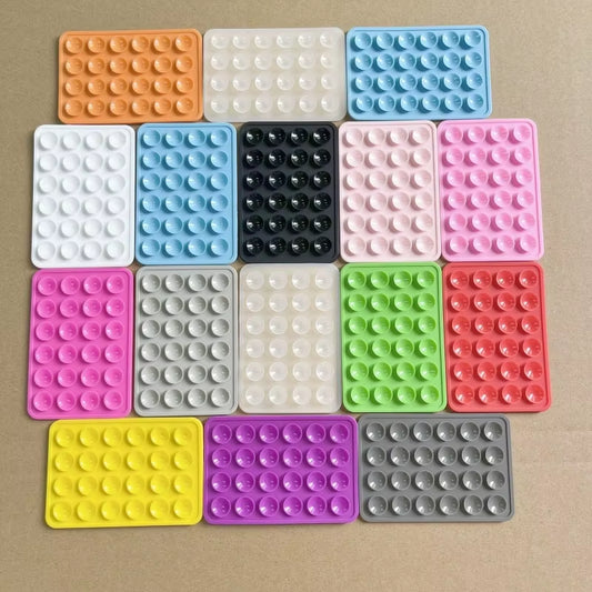 Leyi High Quality Strong Solid Non Slip Adhesive Phone Silicone Sucker Cup Pat Adhesive Mount Suction Holder for Mobile Phones