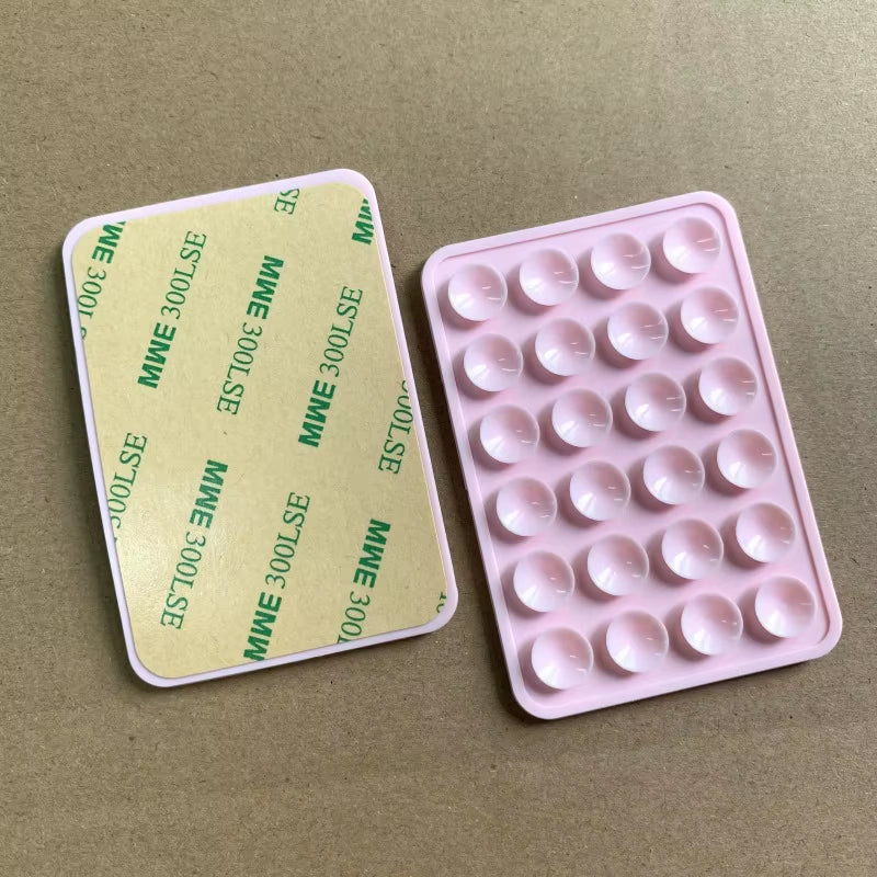 Leyi High Quality Strong Solid Non Slip Adhesive Phone Silicone Sucker Cup Pat Adhesive Mount Suction Holder for Mobile Phones